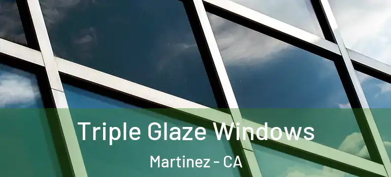  Triple Glaze Windows Martinez - CA