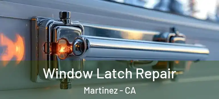  Window Latch Repair Martinez - CA